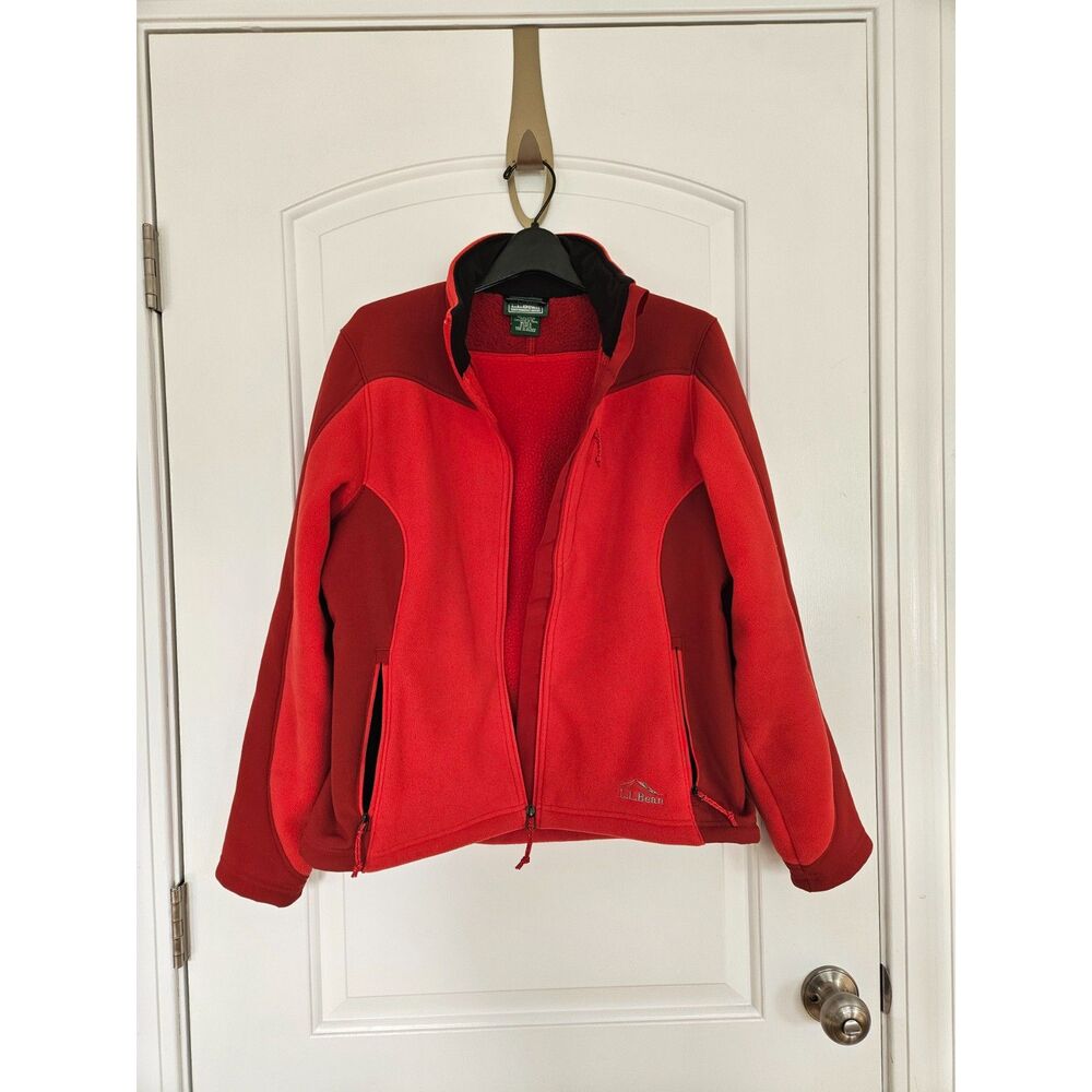 L.L. Bean Red Wind Pro Polartec Jacket, Size Medium